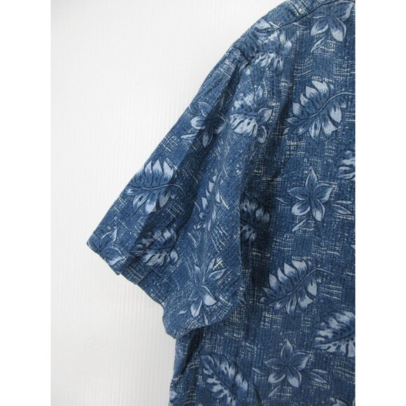 VINTAGE Ocean Pacific Shirt Large OP Hawaiian Floral Button Up Camp * - Picture 3 of 10